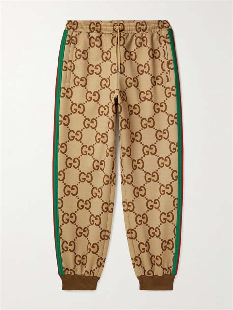 gucci monogram sweatpants silver|farfetch gucci sweatpants.